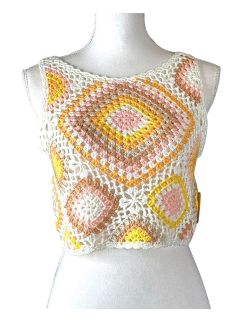 ALTAR’D STATE Crocheted Sweater Vest, Size M.